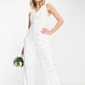 ASOS Maya Deluxe White Jumpsuit Size 6